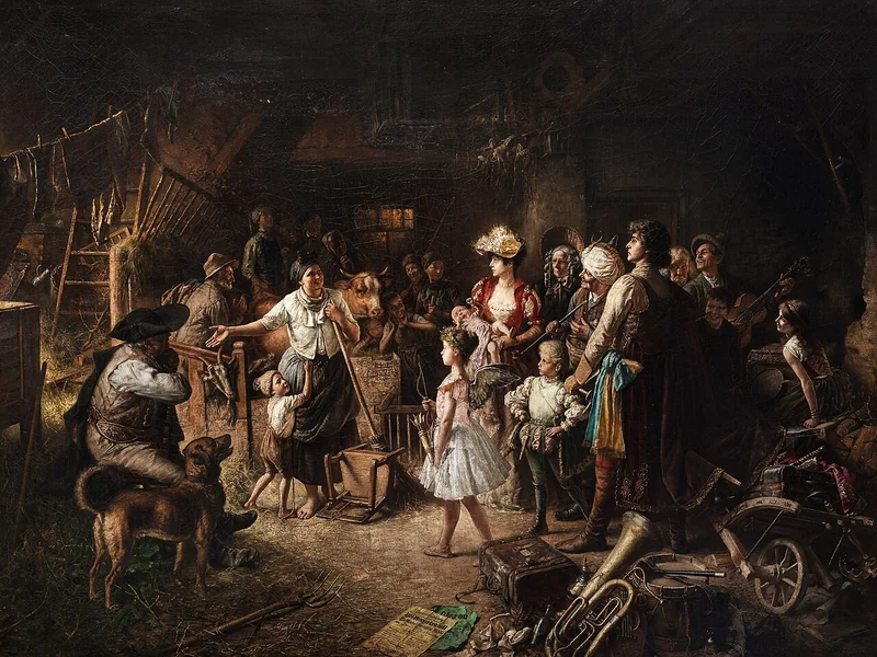 1846-Conrad Beckmann - Invito a pernottare presso una compagnia teatrale